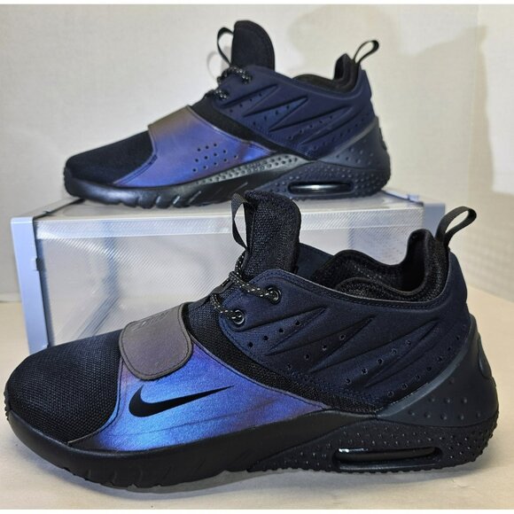 Nike Men's Black/Black-Dark Obsidian Noir/ Numeric Air Max Trainer 1 AMP Shoes - Picture 1 of 16
